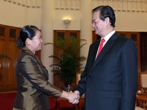 ນາຍົກລັດຖະມົນຕີຫວຽດນາມ ຕ້ອນຮັບຮອງນາຍົກັດຖະມົນຕີກຳປູເຈຍ